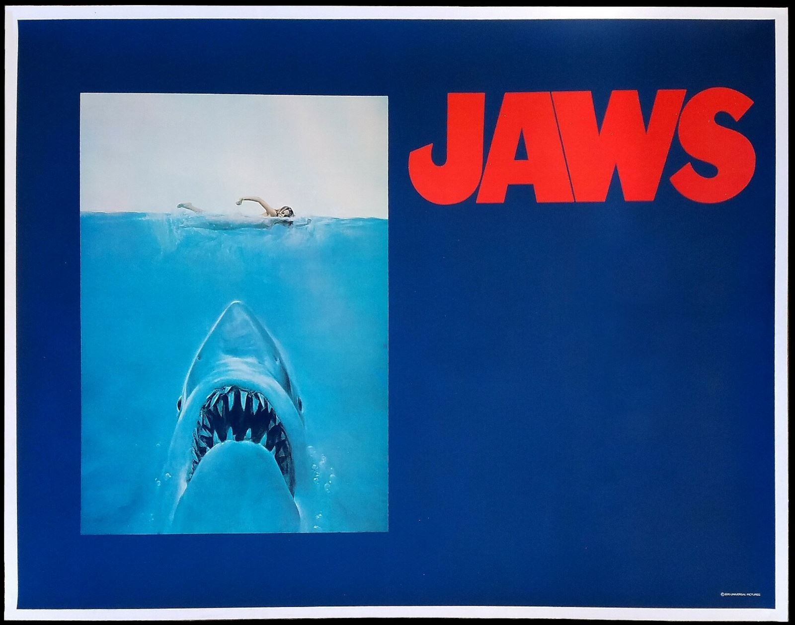 Original Jaws movie poster