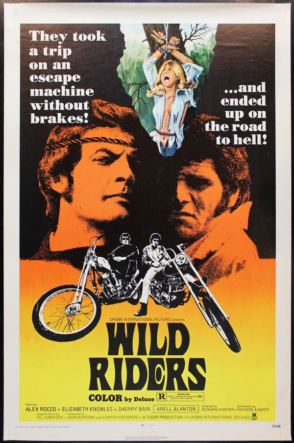 Original Wild Riders movie poster