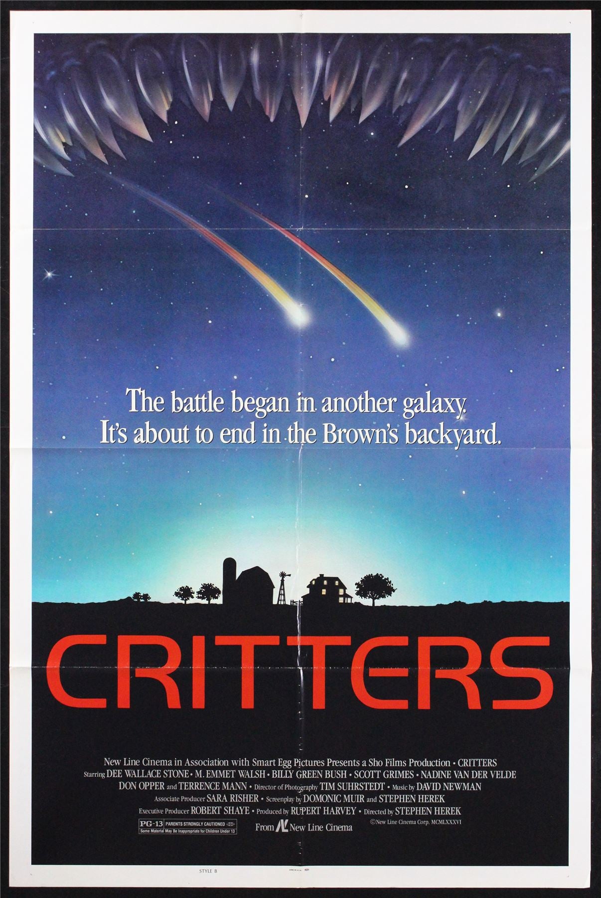 Original Critters movie poster