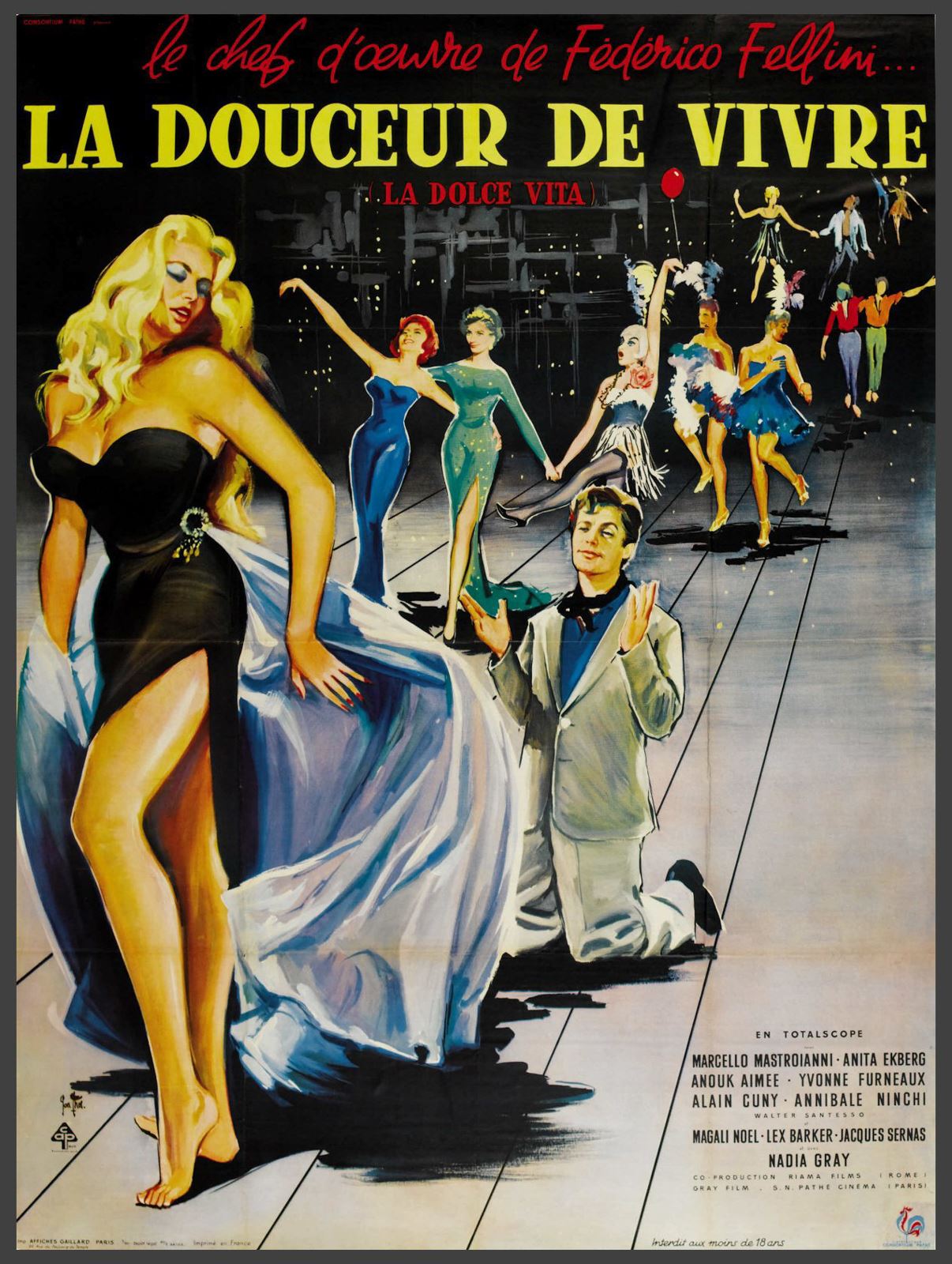 Original La Dolce Vita movie poster