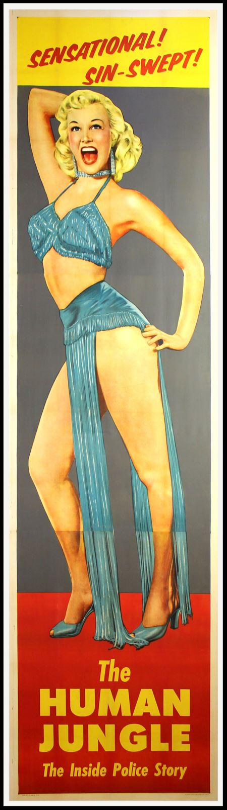Original The Human Jungle movie poster
