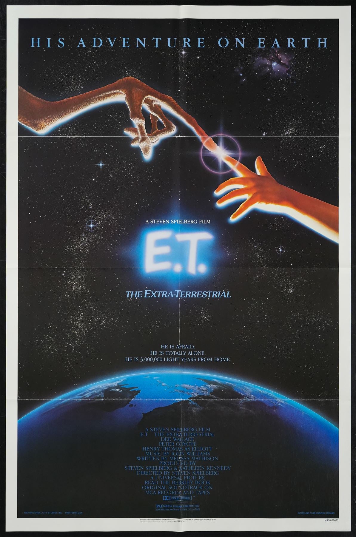 Original E.T. the Extra-Terrestrial movie poster