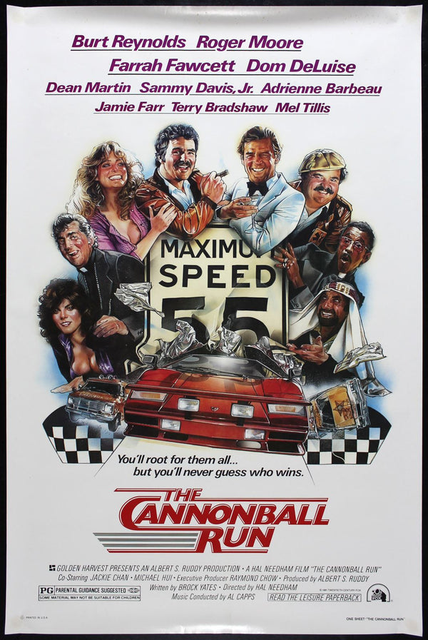 Original The Cannonball Run movie poster