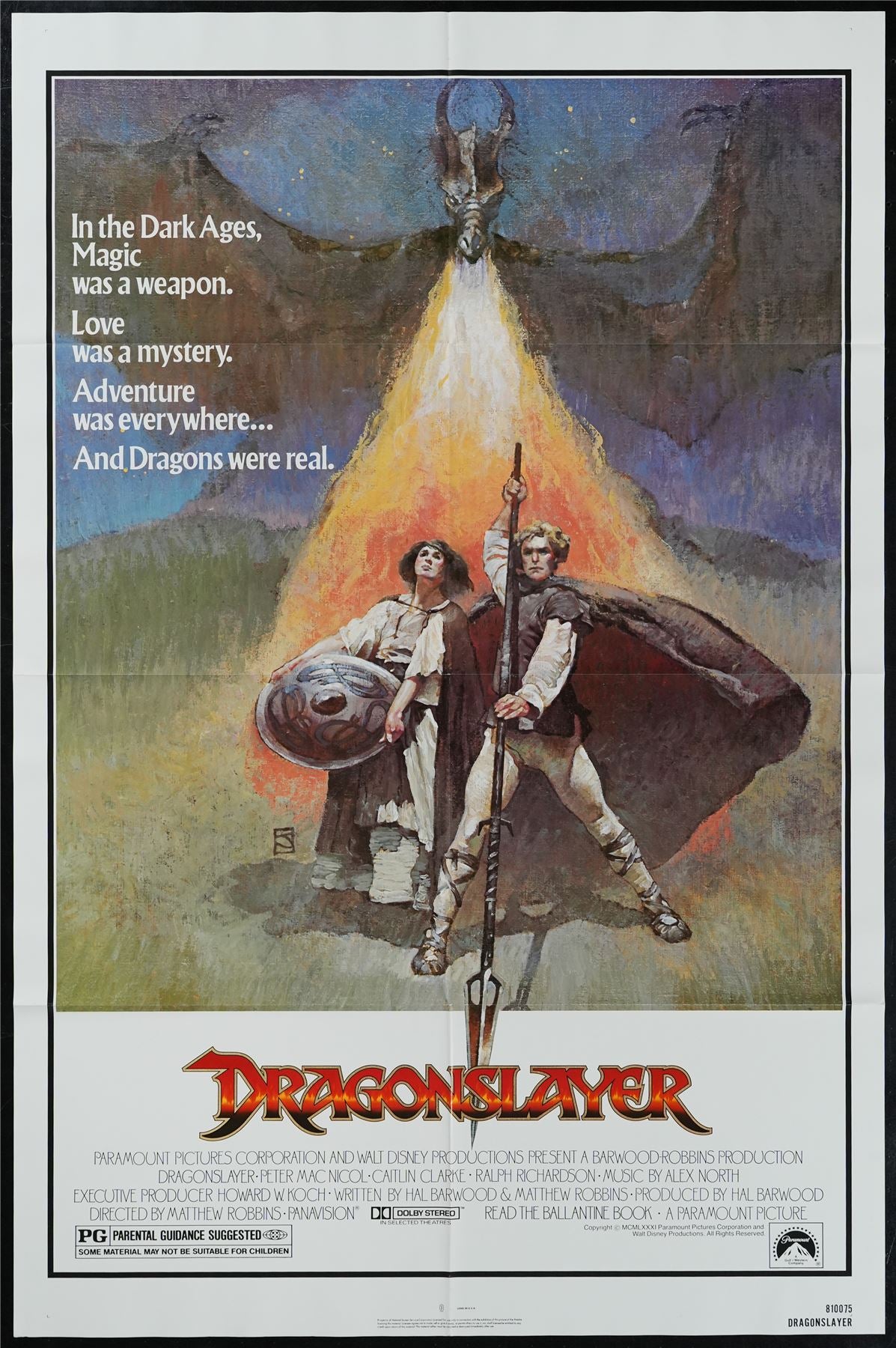 Original Dragonslayer movie poster