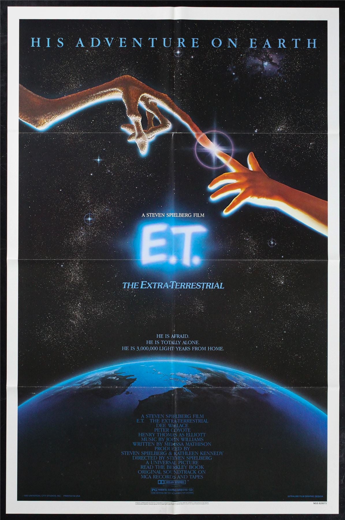 Original E.T. the Extra-Terrestrial movie poster