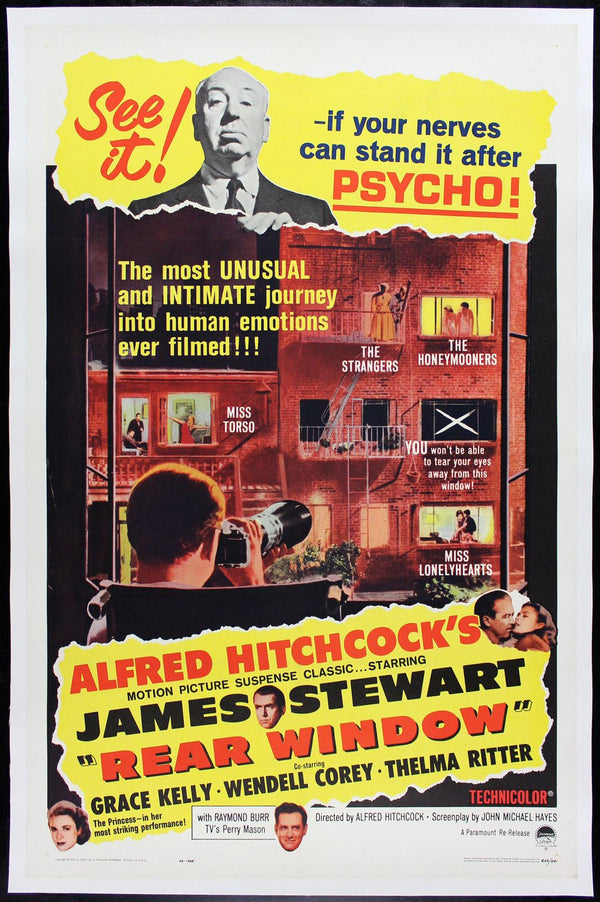 Original Rear Window movie poster