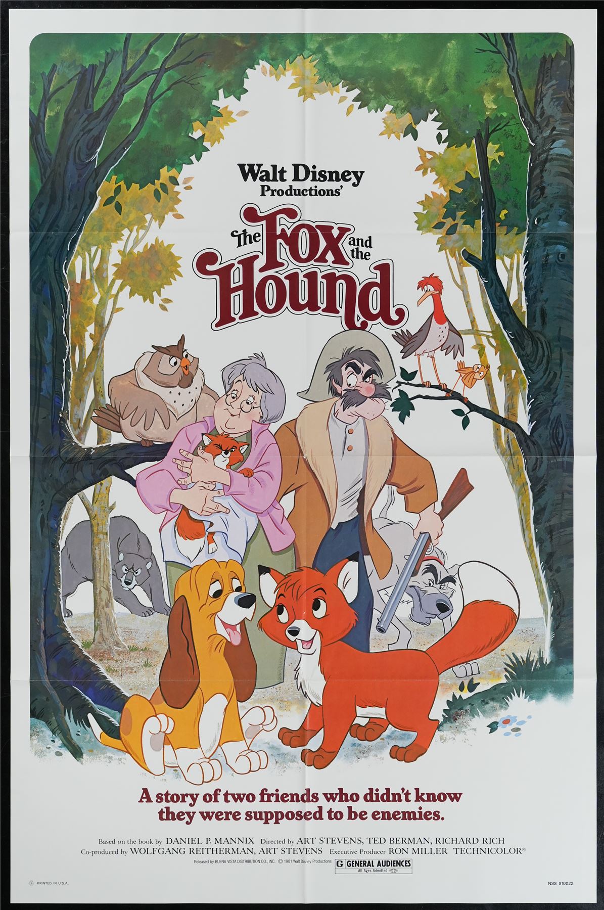 Original The Fox and the Hound movie poster