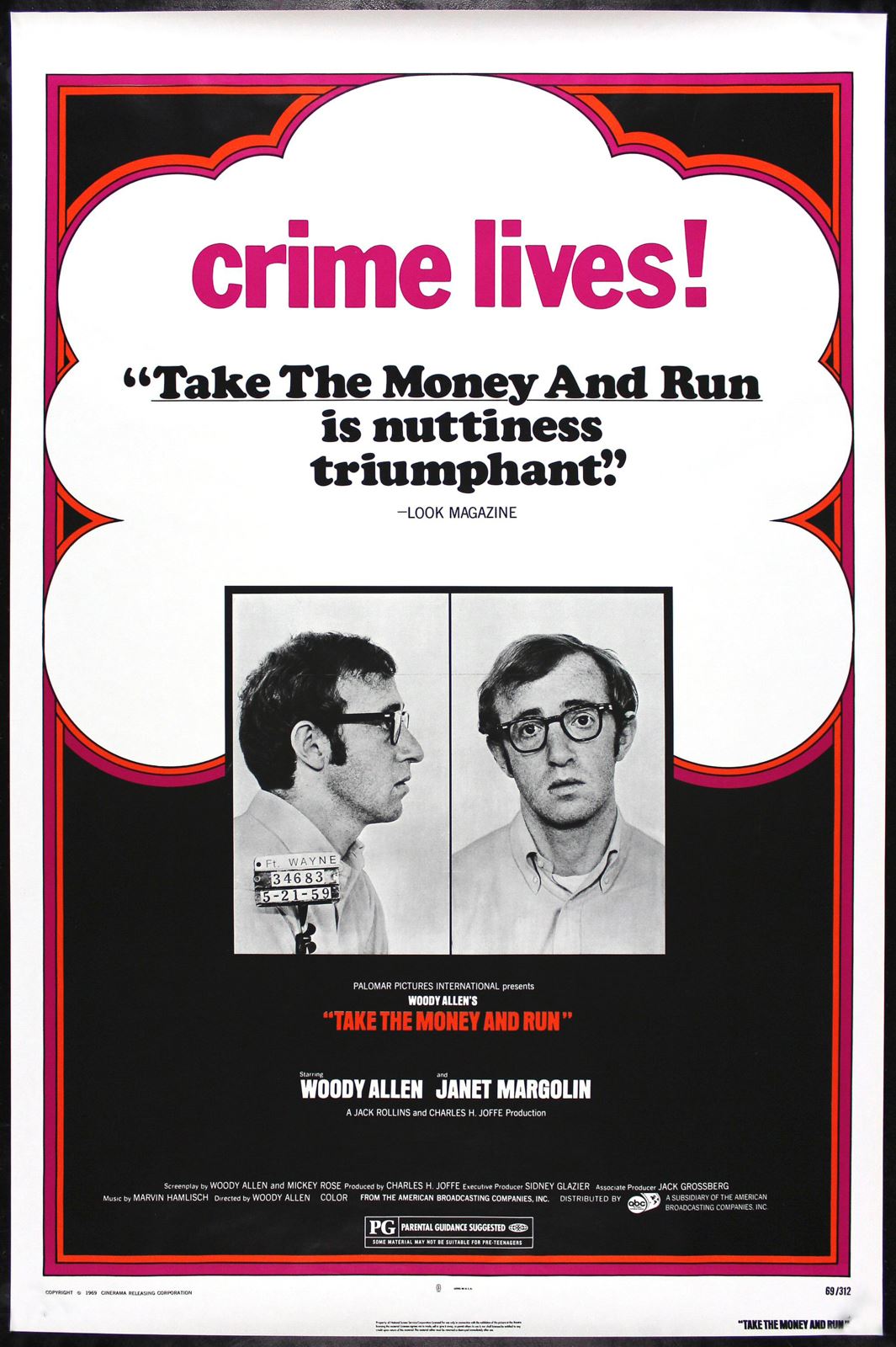 Original Take the Money and Run movie poster