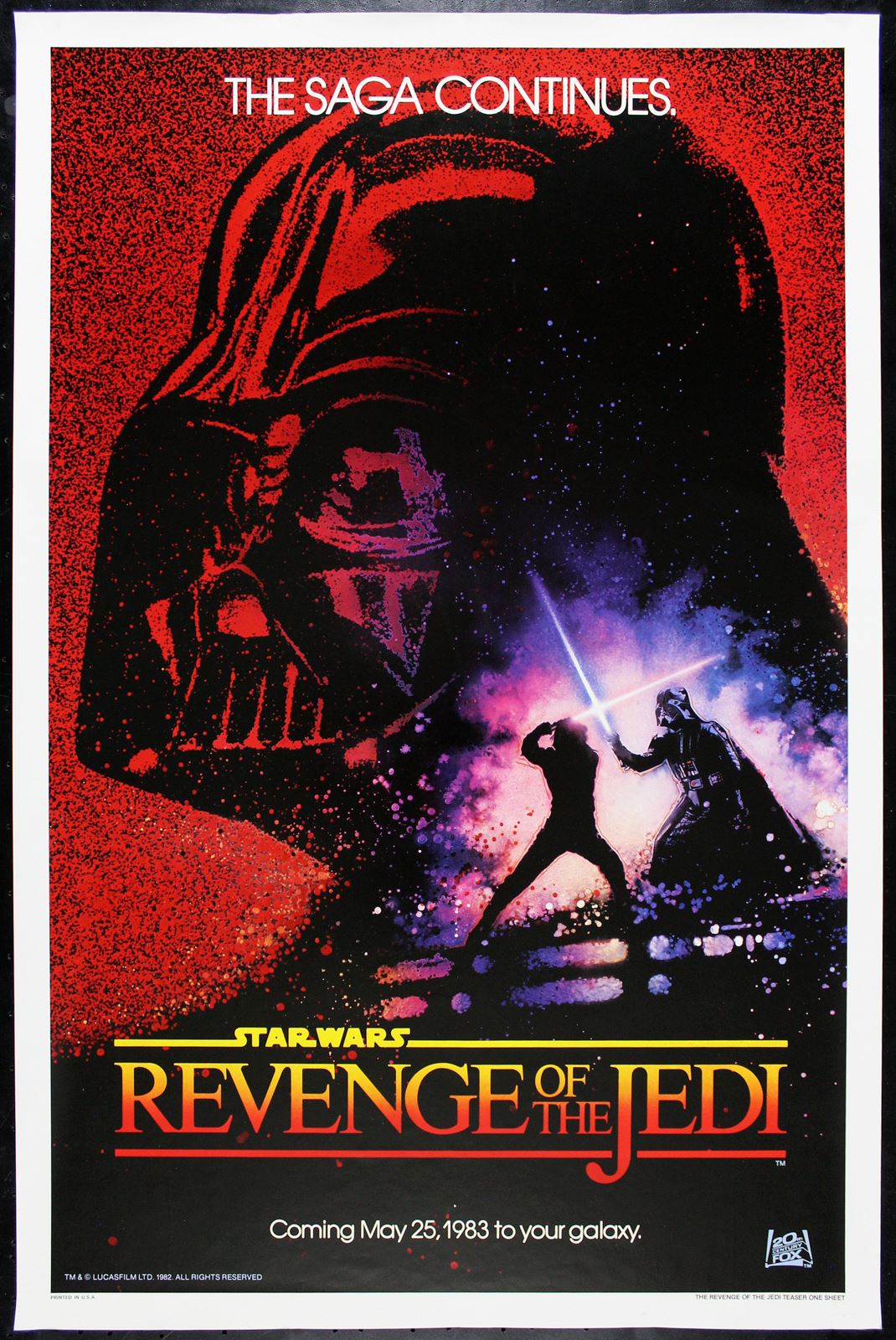 Original Return of the Jedi movie poster