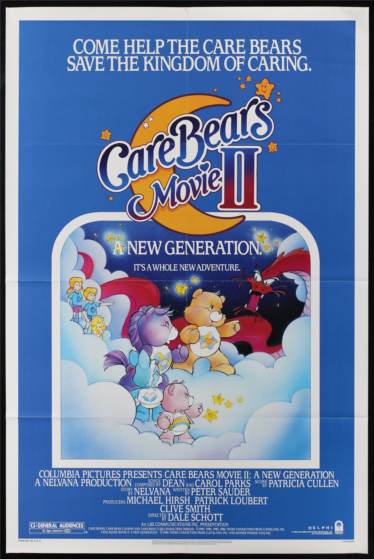 Original Care Bears Movie 2 movie poster