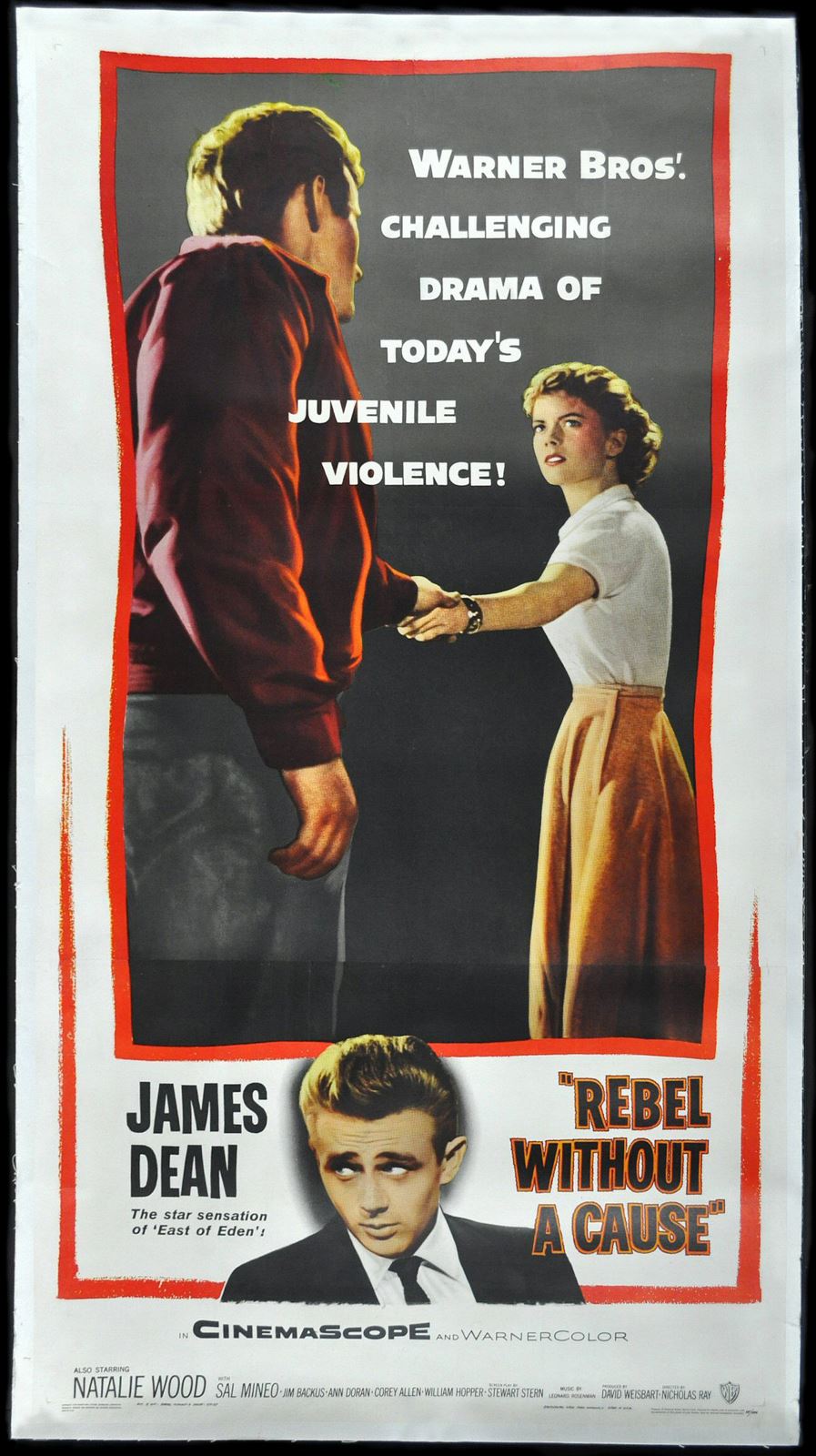 Original Rebel Without a Cause movie poster