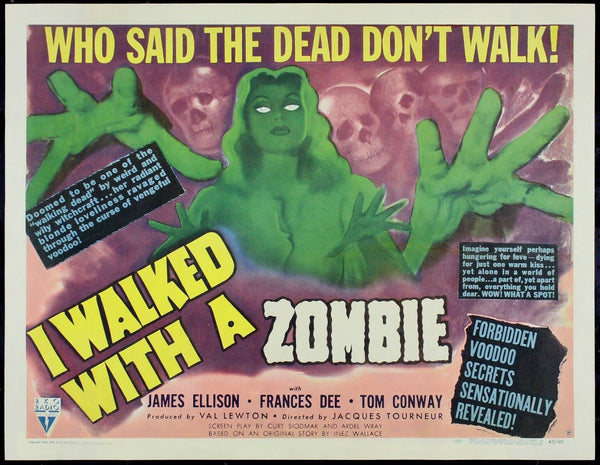 Original I Walked with a Zombie movie poster