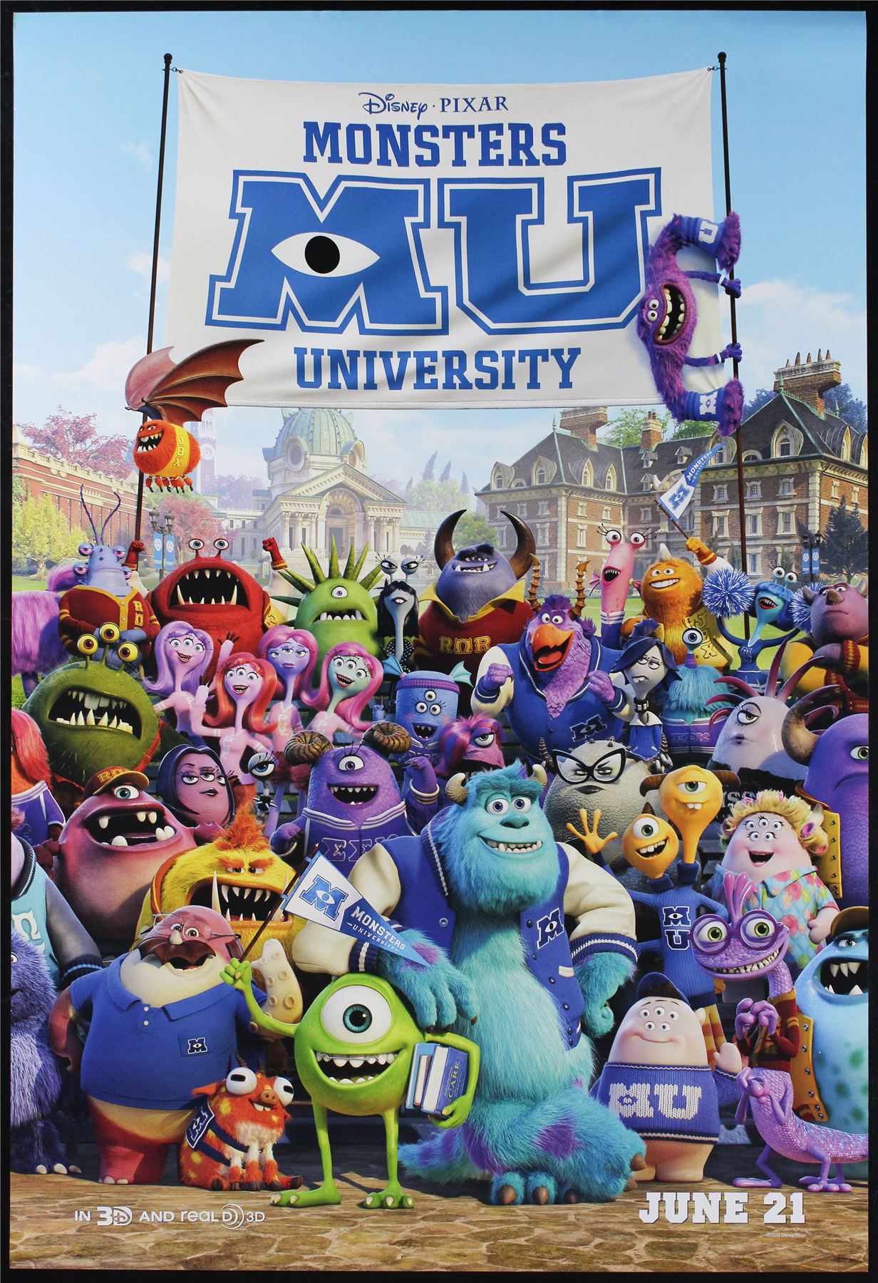 Original Monster's University movie poster