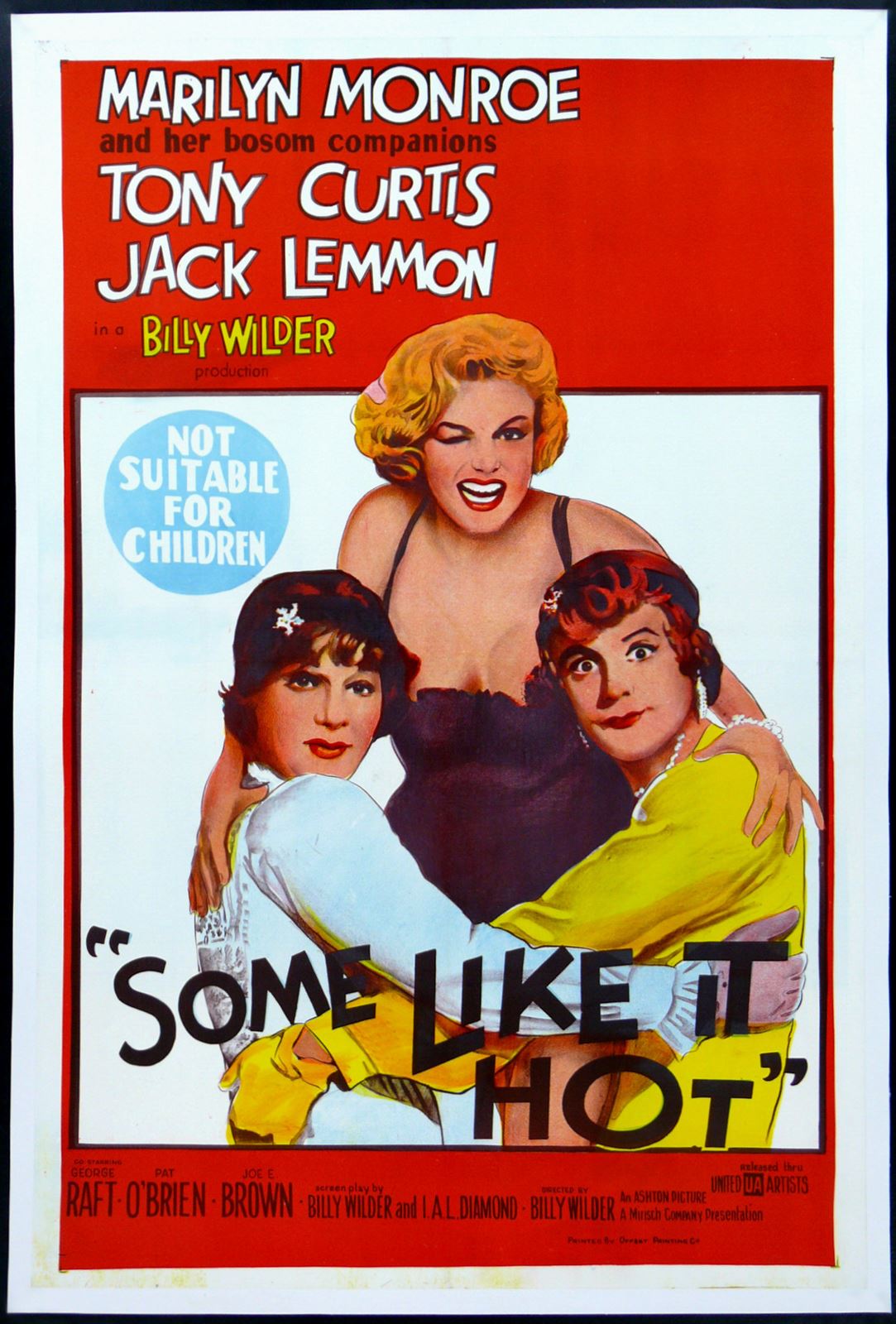 Original Some Like It Hot movie poster