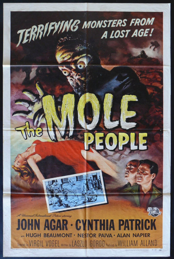 Original The Mole People movie poster