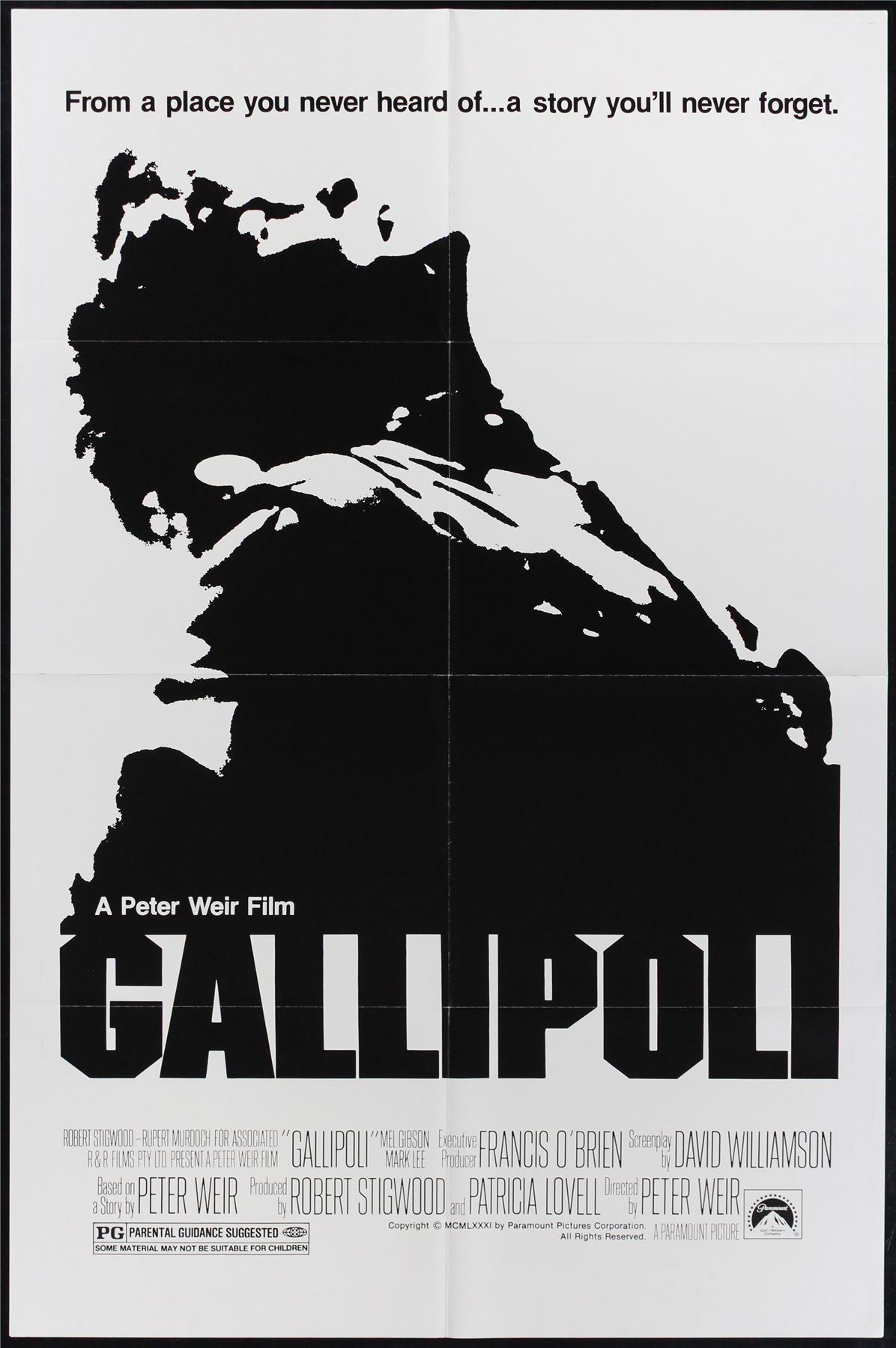 Original Gallipoli movie poster