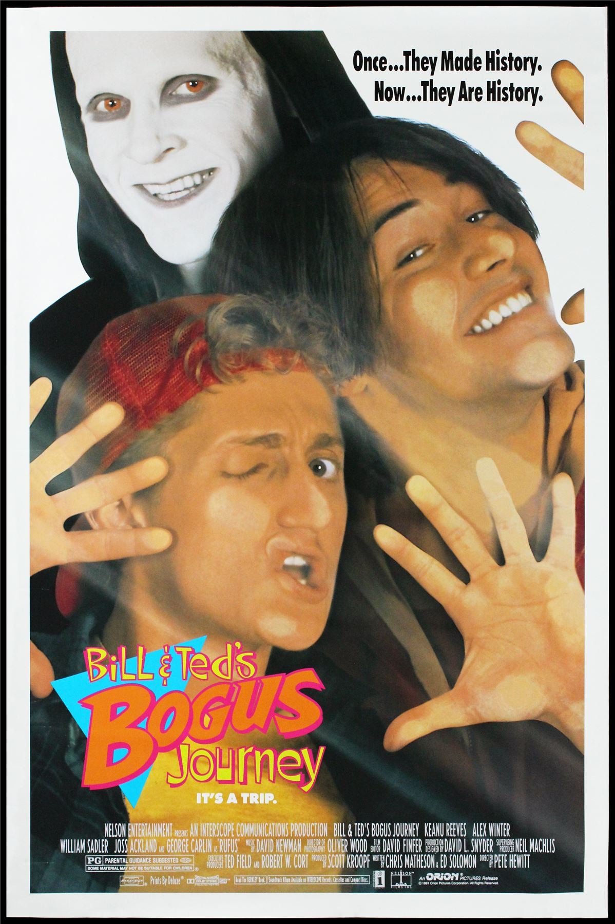 Original Bill & Ted’s Bogus Journey movie poster