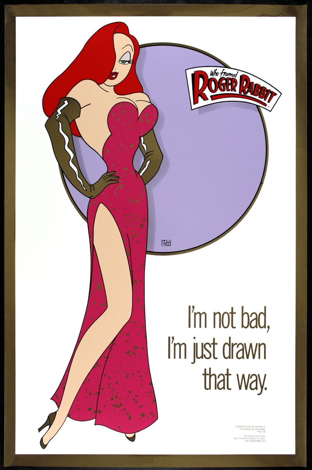 Original Who Framed Roger Rabbit movie poster