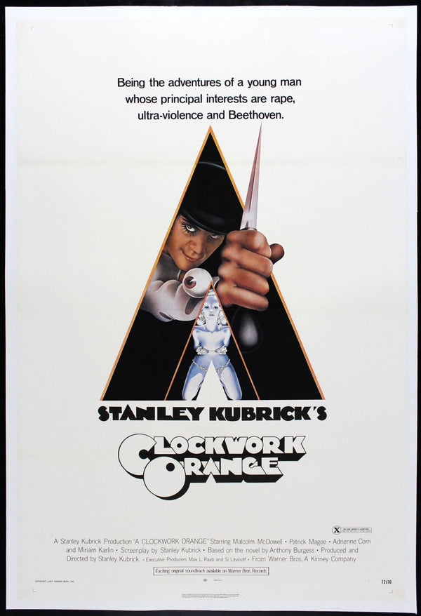 Original A Clockwork Orange movie poster