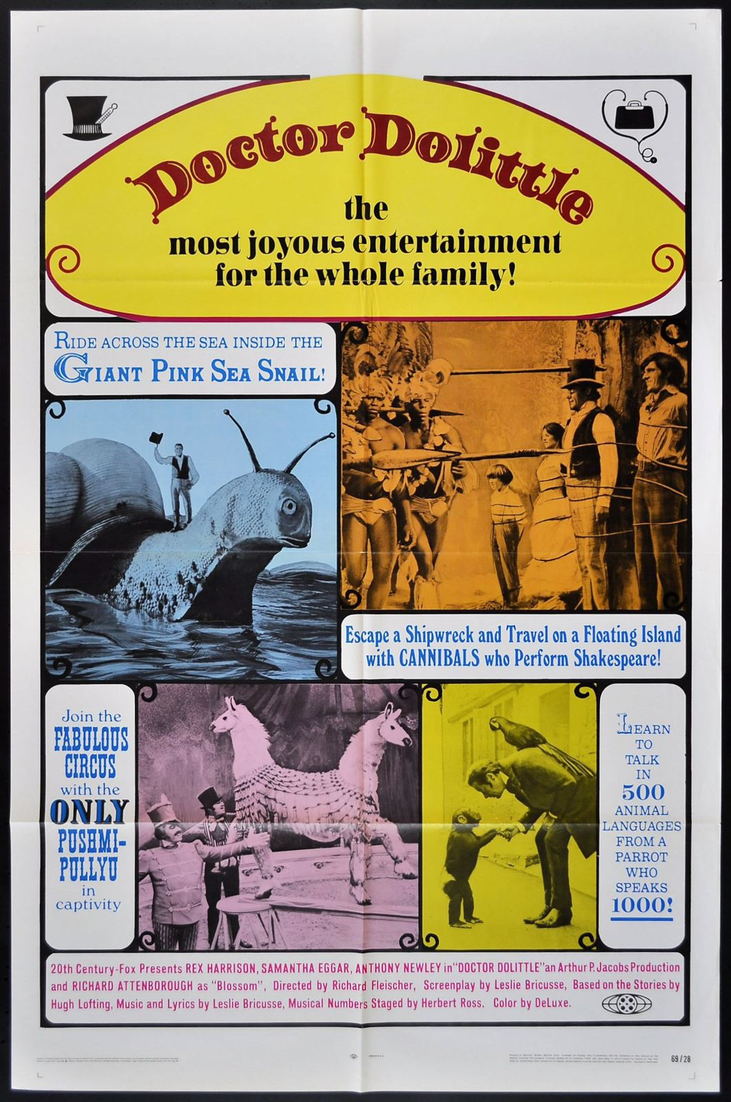 Original Doctor Dolittle movie poster