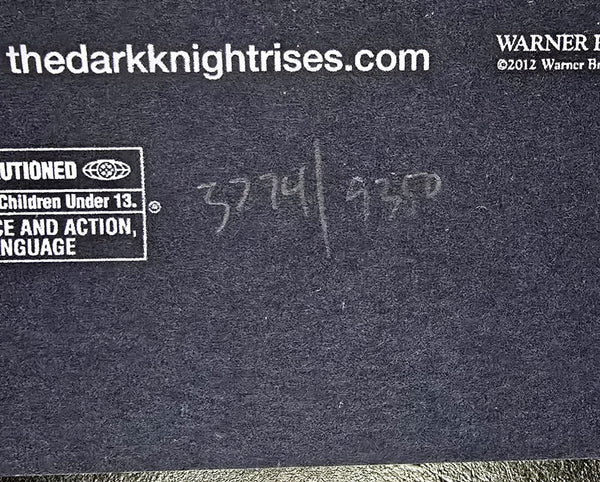 Original The Dark Knight Rises movie poster