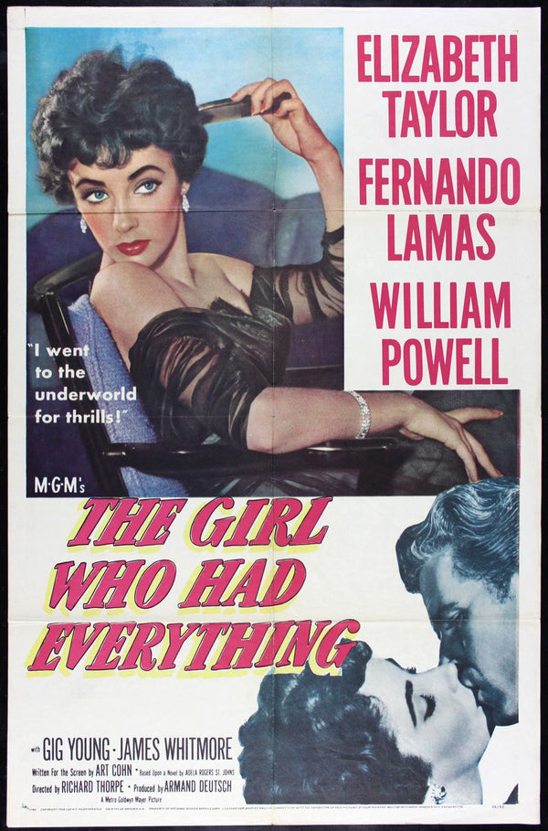 Original The Girl Who Had Everything movie poster