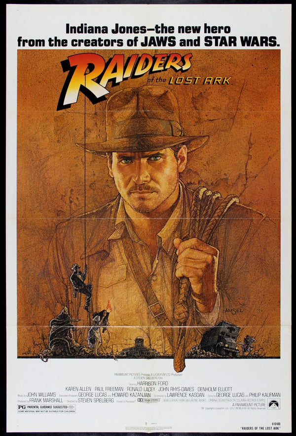 Original Raiders of the Lost Ark movie poster