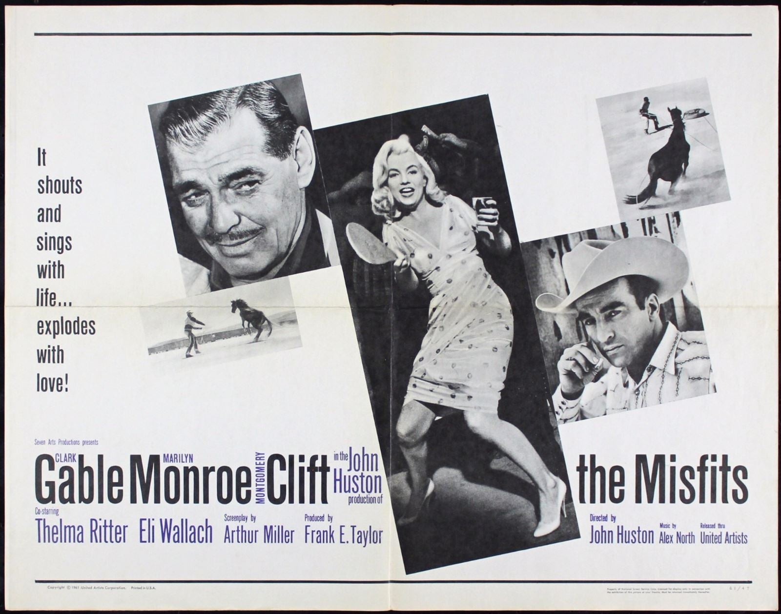 Original The Misfits movie poster