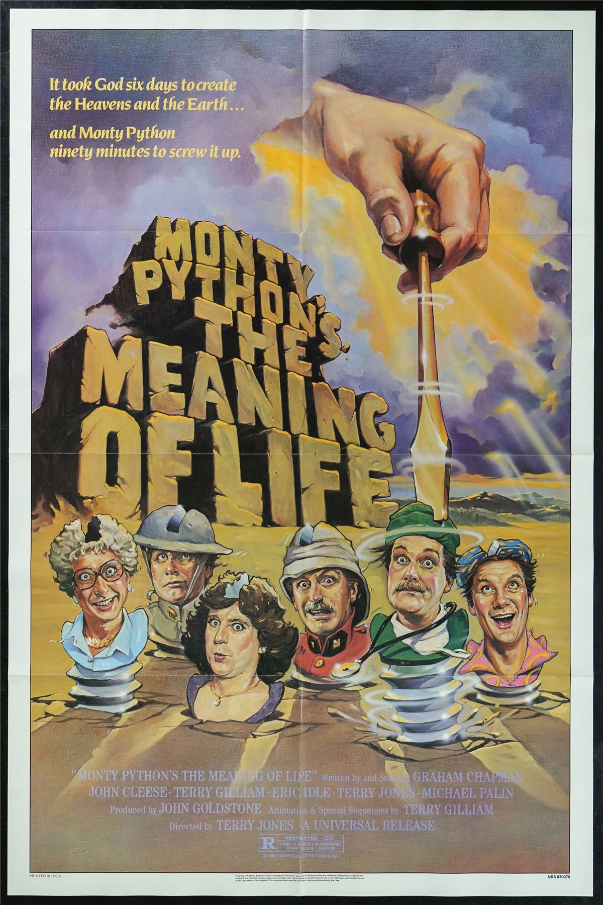 Original Monty Python's The Meaning of Life movie poster