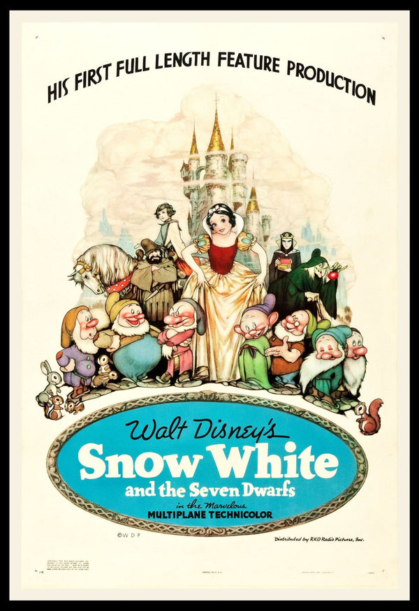 Original Snow White and the Seven Dwarfs movie poster