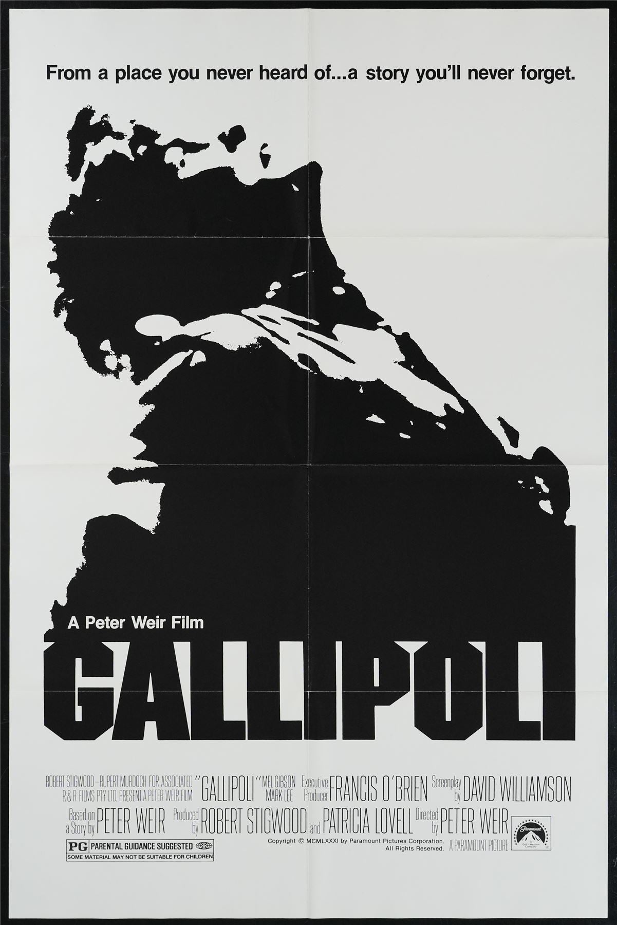 Original Gallipoli movie poster
