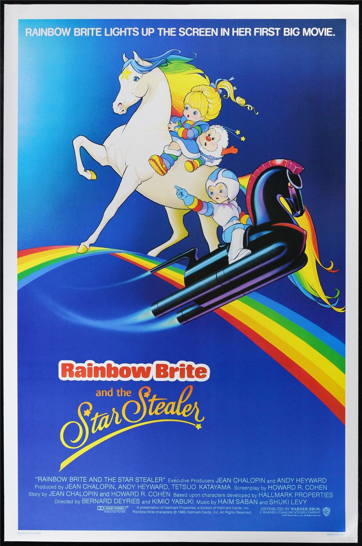 Original Rainbow Brite and the Star Stealer movie poster