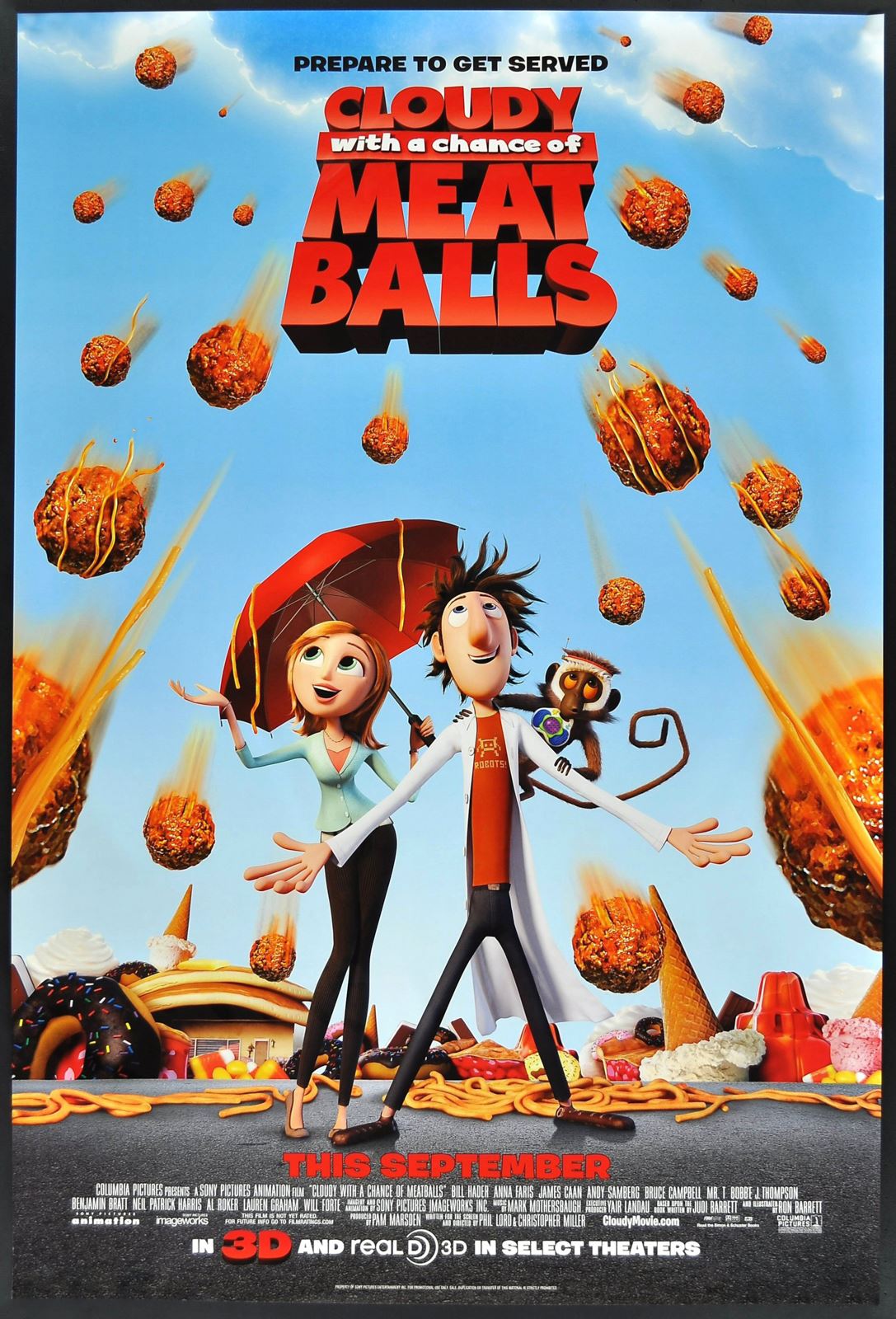 Original Cloudy with a Chance of Meatballs movie poster