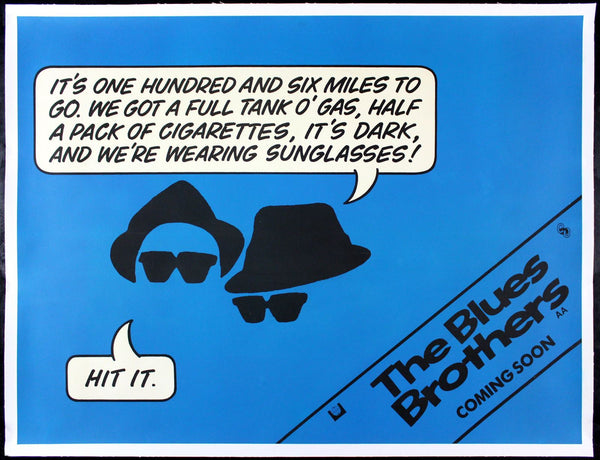Original The Blues Brothers movie poster