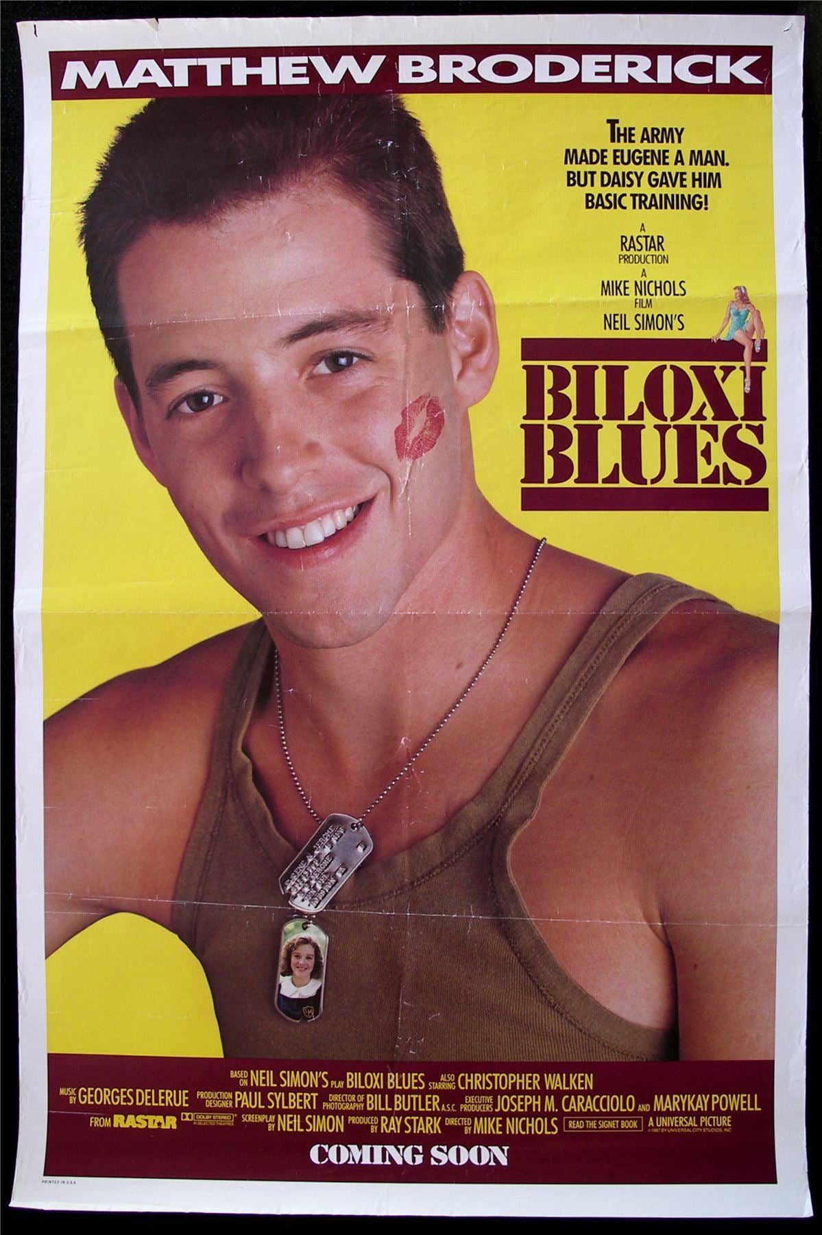 Original Biloxi Blues movie poster