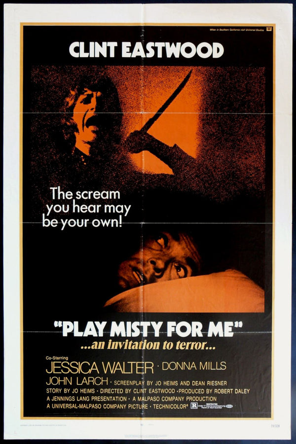 Original Play Misty for Me movie poster