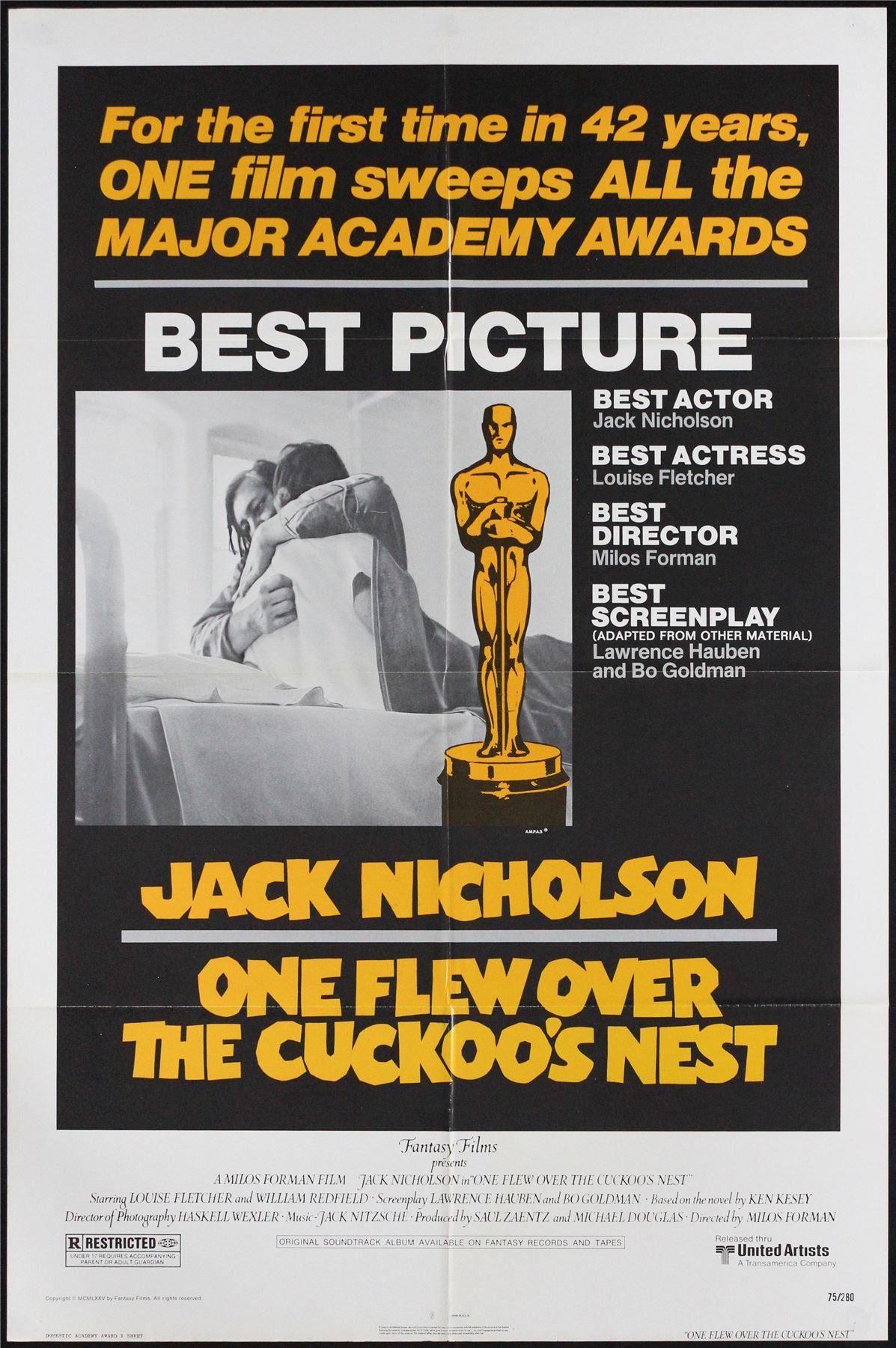 Original One Flew Over the Cuckoo’s Nest movie poster
