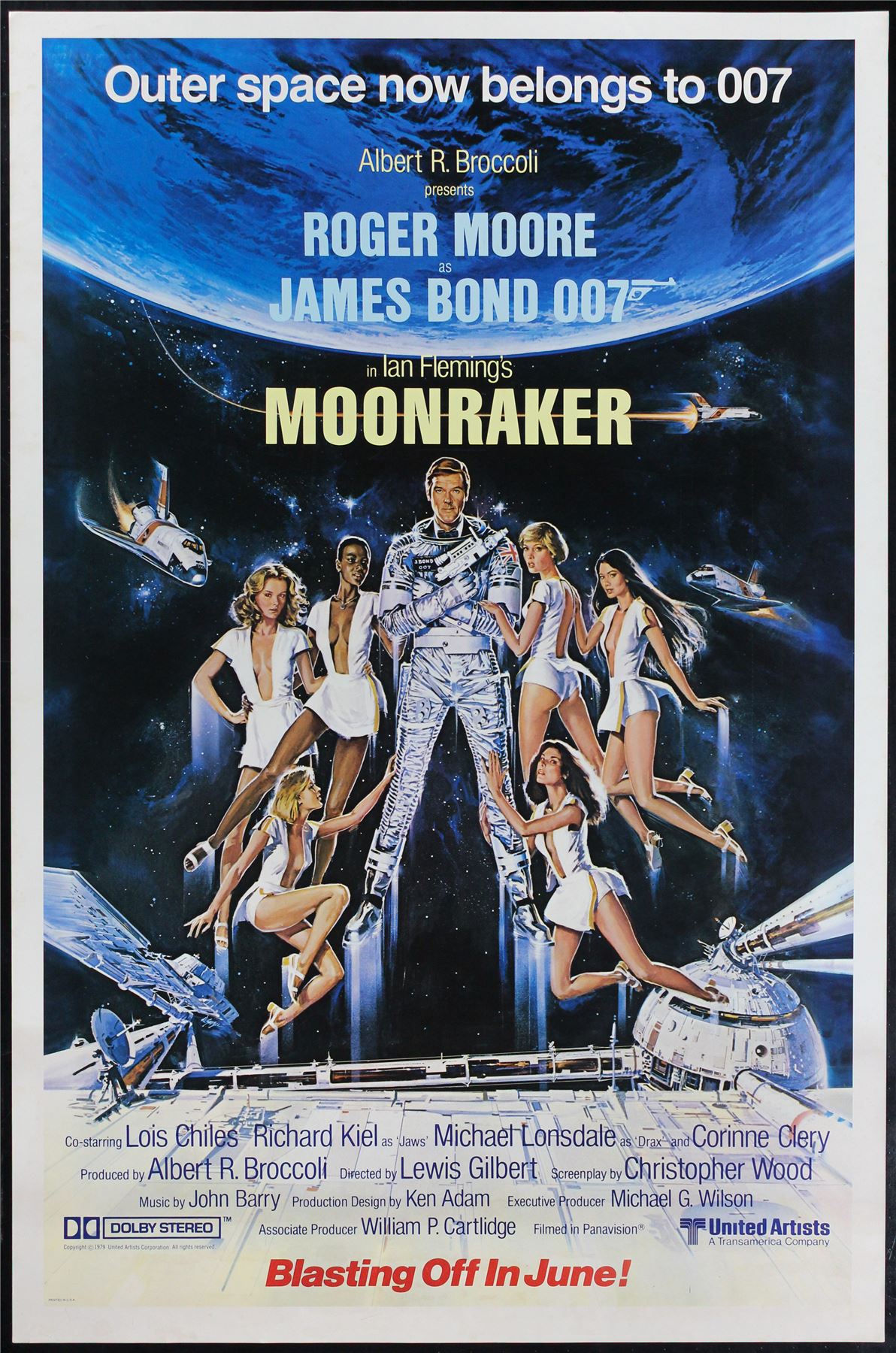 Original Moonraker movie poster