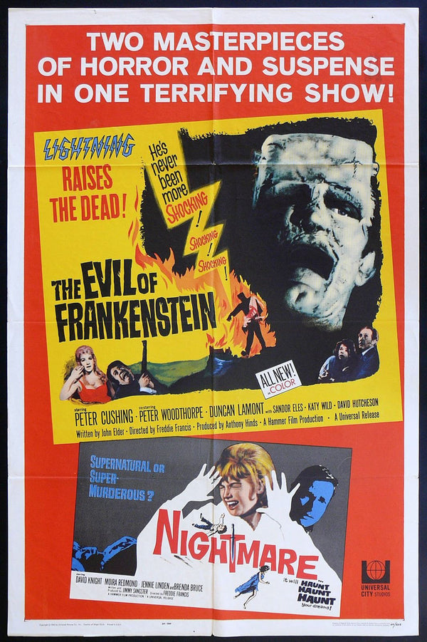 Original Evil of Frankenstein movie poster