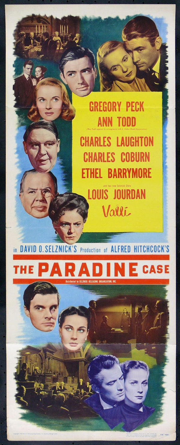 Original The Paradine Case movie poster