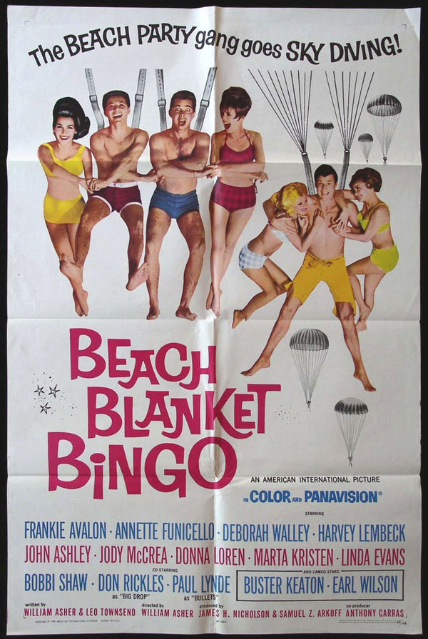 Original Beach Blanket Bingo movie poster