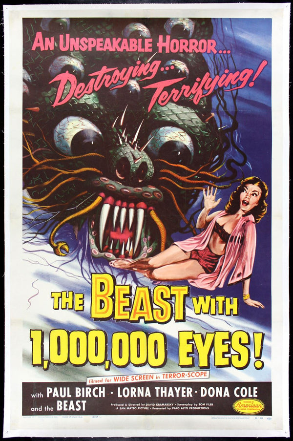 Original The Beast with 1000 Eyes movie poster