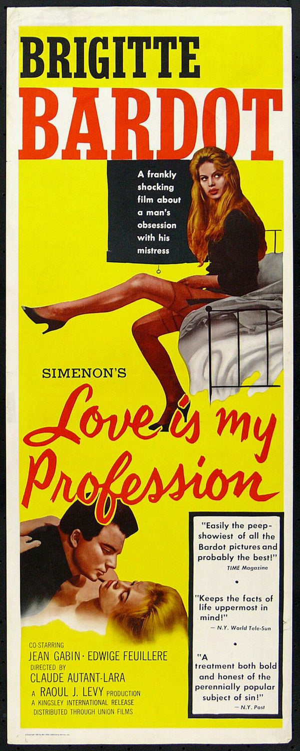 Original Love Is My Profession movie poster