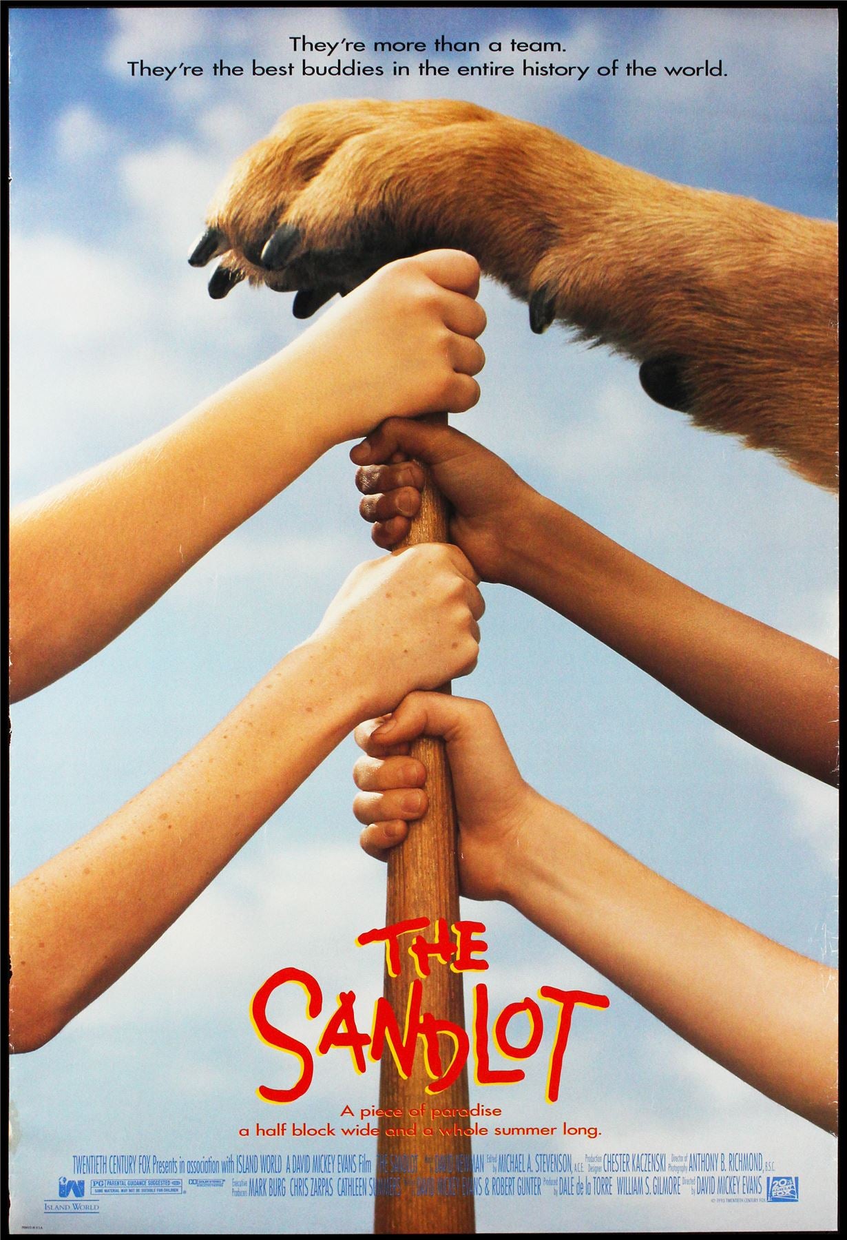 Original The Sandlot movie poster