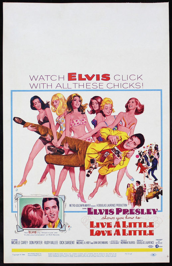 Original Live a Little, Love a Little movie poster