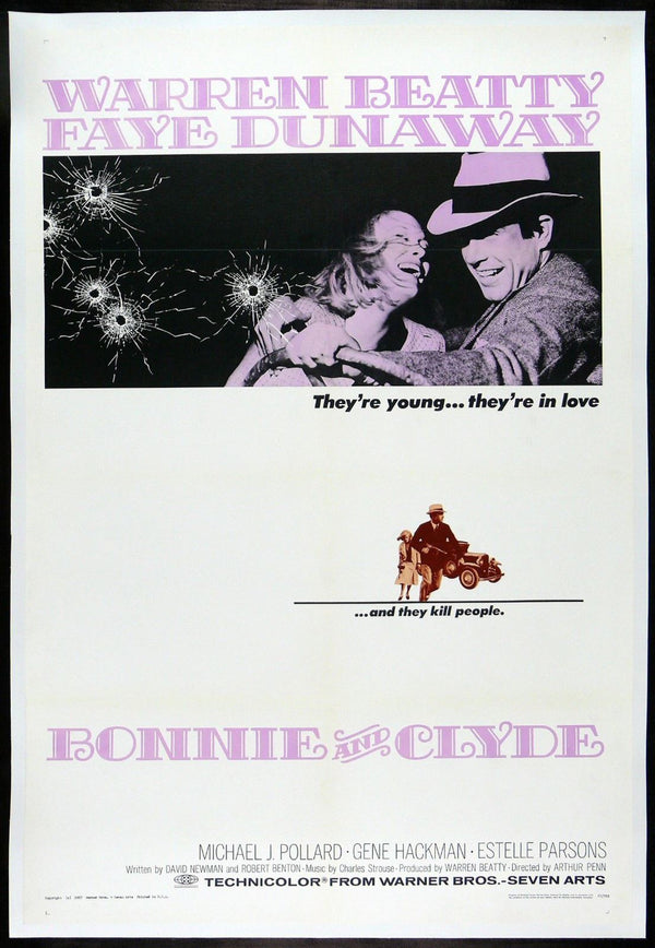 Original Bonnie and Clyde movie poster
