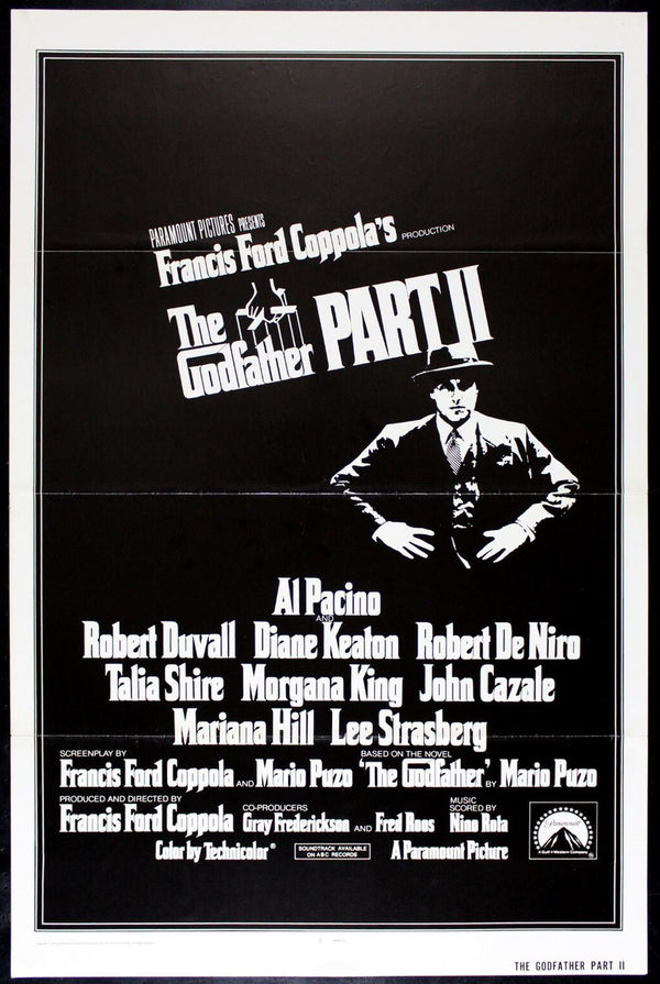 Original The Godfather Part II movie poster