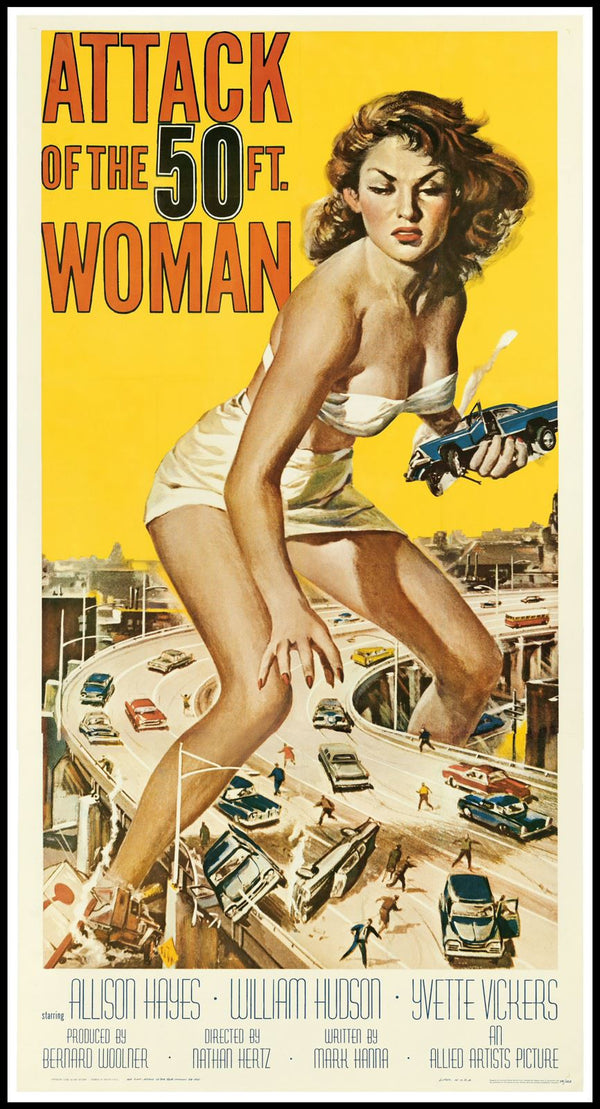 Original Attack of the 50 Foot Woman movie poster