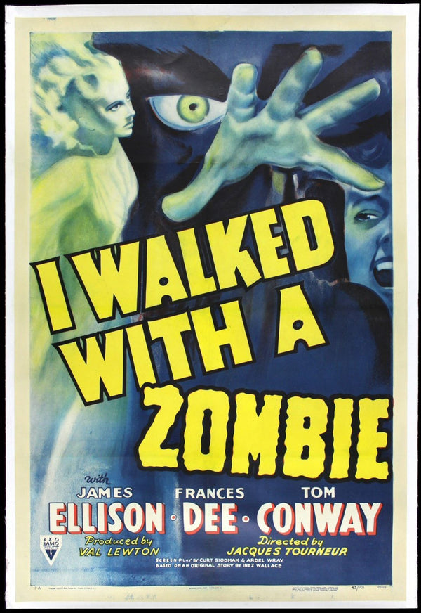 Original I Walked with a Zombie movie poster
