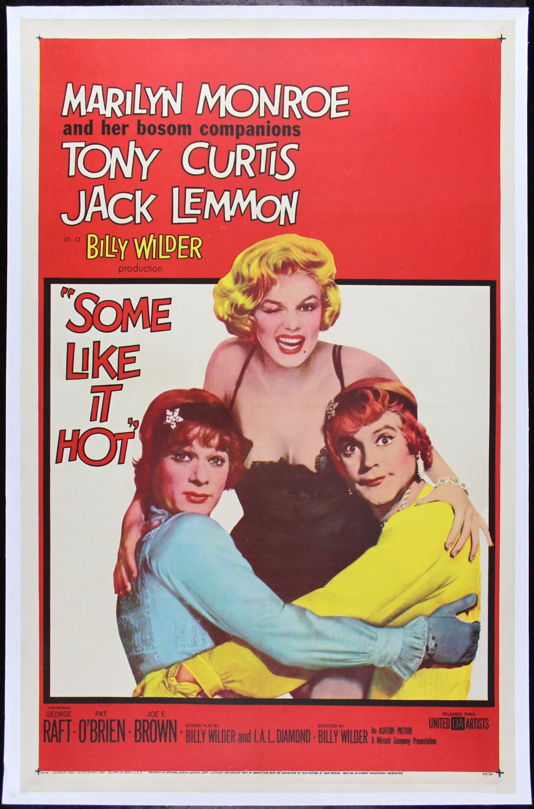 Original Some Like It Hot movie poster